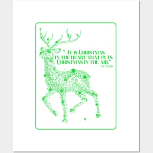 It is Christmas in the heart that puts Christmas in the air Posters and Art